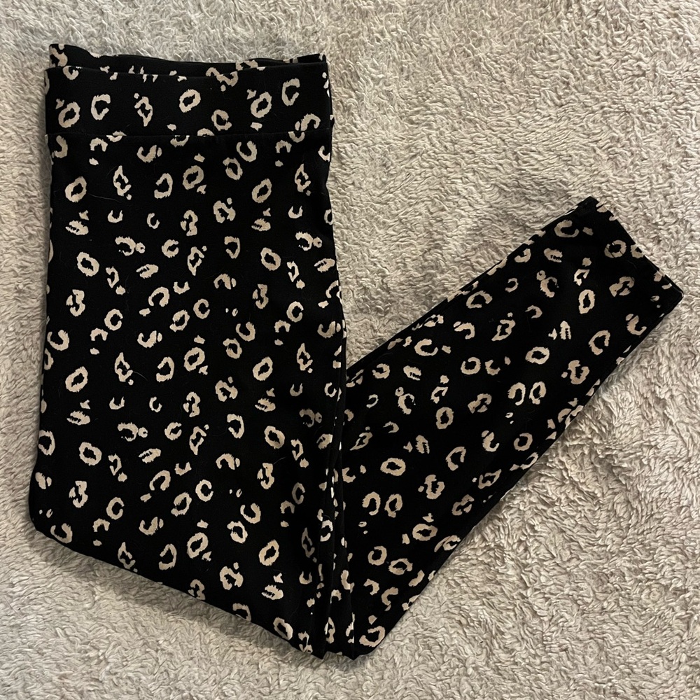 Torrid Black and Tan Animal Print Leggings